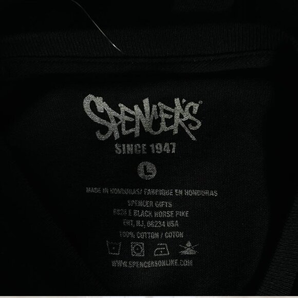 Spencer’s “Not Today Satan” Graphic Tee Black Cotton Statement Shirt Size Large - Picture 6 of 9